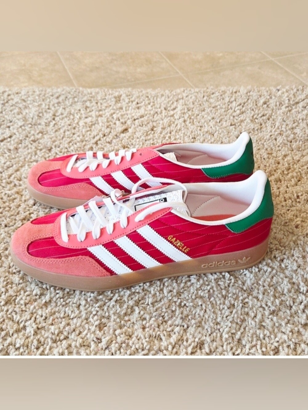 Adidas Men's Gazelle Indoor 'Olympic Pack Red' SZ 11.5 (IF-9641)